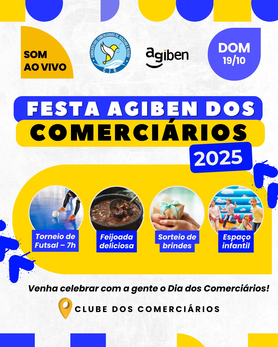 Sindicato dos Comerciários realiza a Festa Agiben 2025 em celebração ao Dia dos Comerciários